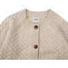 Loena Cable Knit Drop Shoulder Cardigan, Soft Sand - Cardigans - 4