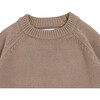 Loeke Bear Single Pocket Drop Shoulder Sweater, Hazelnut - Sweaters - 3