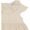 Brielle Ruffle Collar Cap Sleeve Dress, Macaroon - Dresses - 4