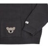 Loeke Koala Embroidered Single Front Pocket Sweater, Cloudy Grey - Sweaters - 7