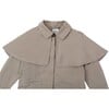 Lacos 2-Welt Pocket Cape Jacket, Brown Latte - Jackets - 4