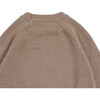 Loeke Bear Single Pocket Drop Shoulder Sweater, Hazelnut - Sweaters - 5