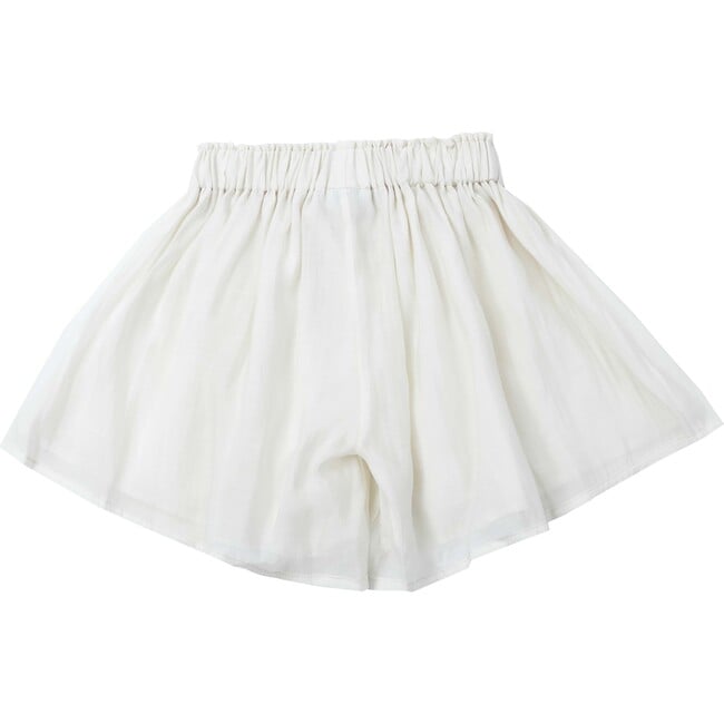 Brienz Pleated Wide-Leg Shorts, Lily White - Shorts - 3