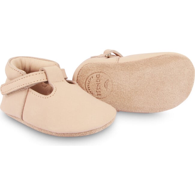 Elia Nubuck T-Bar Shoes, Powder - Crib Shoes - 5