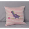 Dinosaur Pillow, Pink - Decorative Pillows - 4