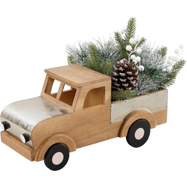 Wood Truck With Christmas Mix