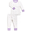 Two-Piece PJs, Purple Flowers - Pajamas - 1 - thumbnail