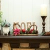 Wood Noel Floral Sign - Accents - 2