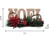 Wood Noel Floral Sign - Accents - 3