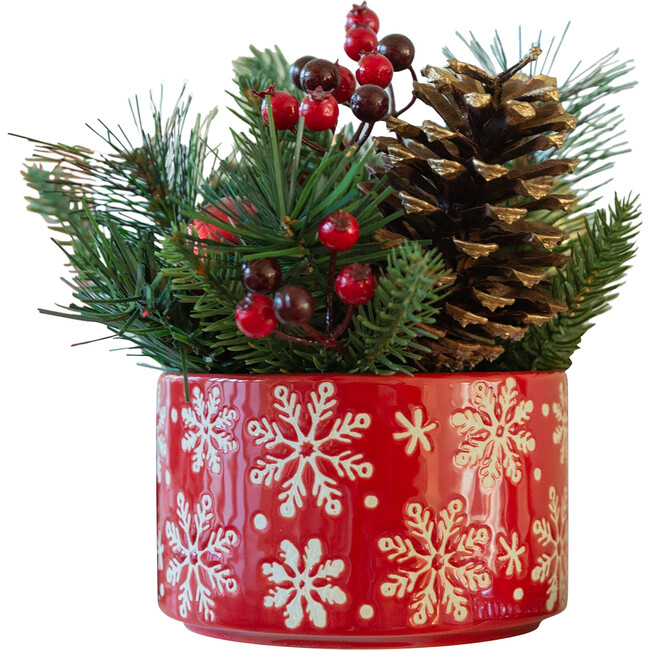 Red Snowflakes Christmas Mix