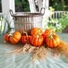 Orange Pumpkins, Set of 8 - Accents - 2