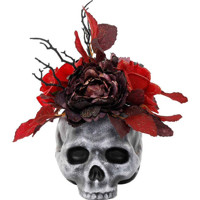 Foam Skull Floral Arrangement