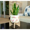 Faux Snake In Floral Ceramic Pot - Plants - 2