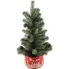 Faux Christmas Tree In Red Cityscape Ceramic Pot - Trees - 1 - thumbnail