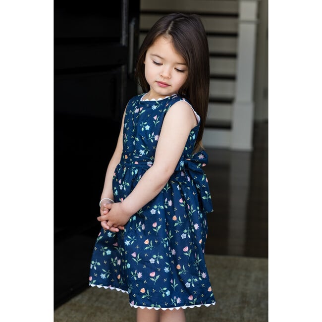 Annabelle Dress, Navy - Dresses - 2