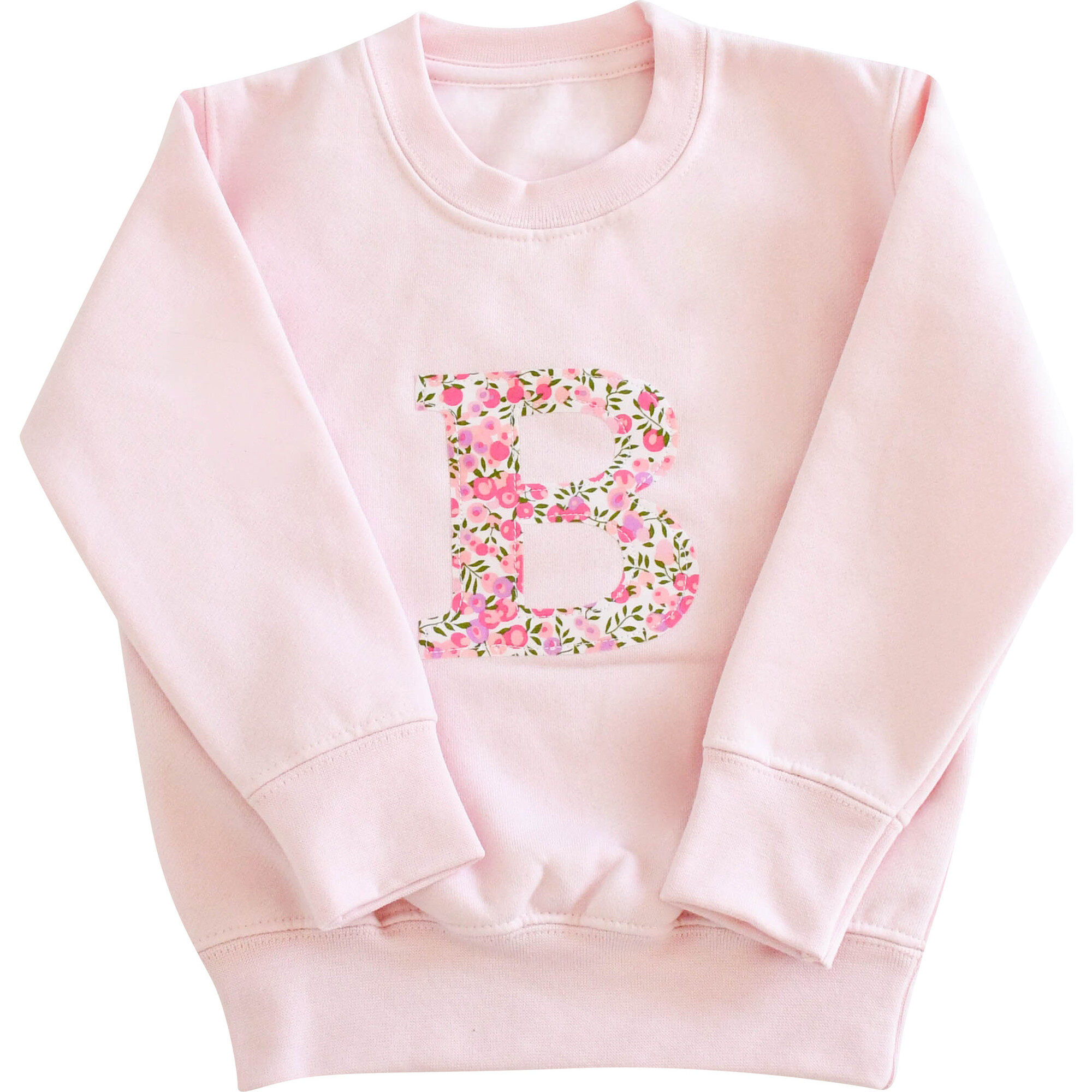 Liberty of London Personalised Children's Jumper, Pale Pink - Sweatshirts - 1