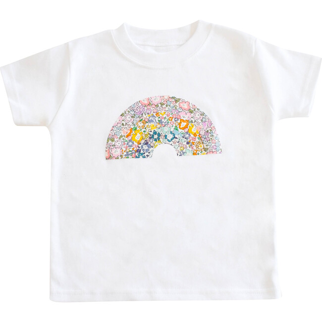 Liberty of London Childrens Rainbow Short Sleeve T-shirt, White