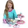 9 pcs Wooden Making Cakes Set, Pink - Doll Accessories - 1 - thumbnail