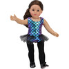 18" Doll Iridescent Jazz Leotard w/Tutu Trim & Black Tap Shoes - Doll Accessories - 1 - thumbnail