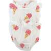 Single Scoop Ice Cream Lola Gauze Bubble, Oyster - Rompers - 1 - thumbnail