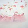 Single Scoop Ice Cream Lola Gauze Top and Tutu Skirt, Oyster - Mixed Apparel Set - 3