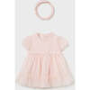 Teacup Tulle Dress & Headband, Pink - Dresses - 1 - thumbnail