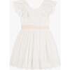 Lace Ruffle Summer Dress, White - Dresses - 1 - thumbnail
