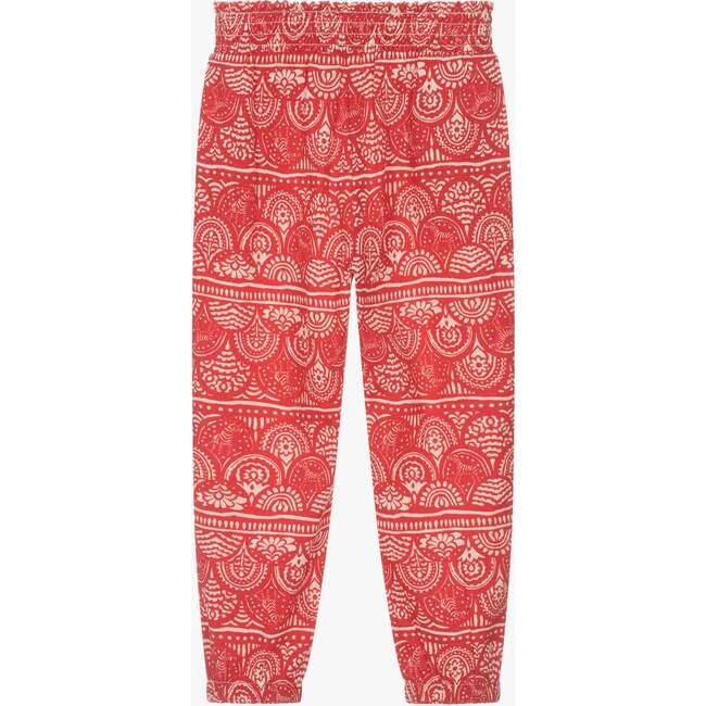 Guipure Print Pants, Red - Pants - 2