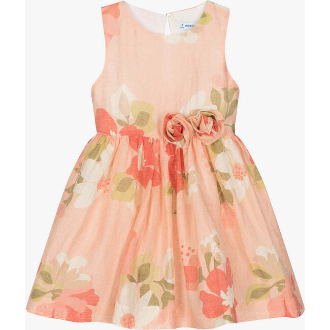 Floral Summer Dress, Peach