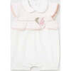 Floral Ruffle Shortie, White - Onesies - 1 - thumbnail