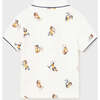 Safari Print Polo, Cream - Polo Shirts - 3