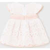 Embroidered Sash Dress, White - Dresses - 3