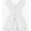 Floral Applique Summer Dress, White - Dresses - 5