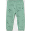 Animal Print Sweatpants, Green - Sweatpants - 3