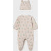 Air Balloon Print Babygrow & Hat, Beige - Onesies - 4