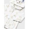 3pc Bunny Print Tracksuit, White - Mixed Apparel Set - 3