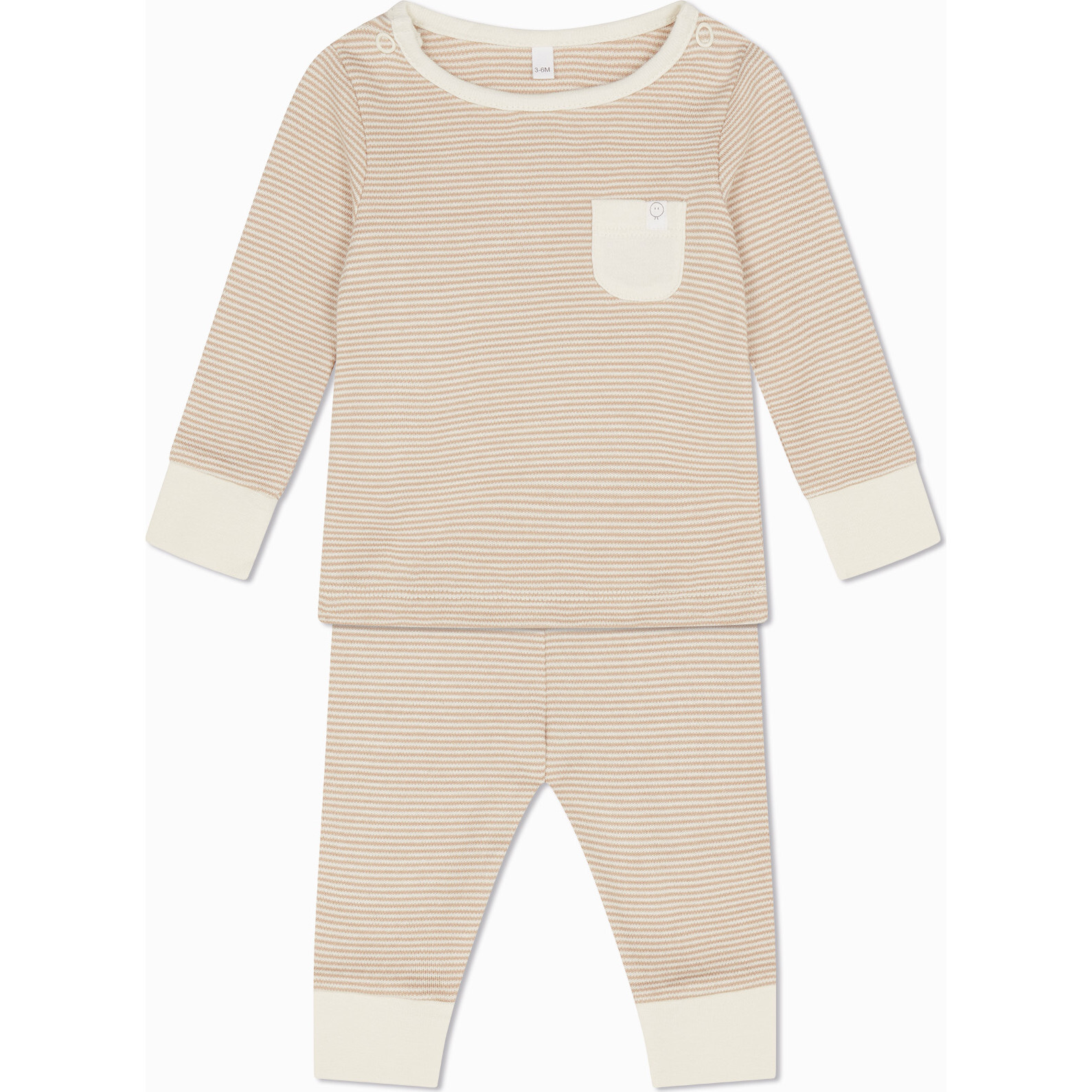 Oatmeal Stripe Pajamas - Pajamas - 1