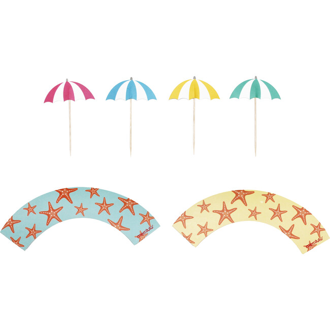 Beach Day Cupcake Toppers
