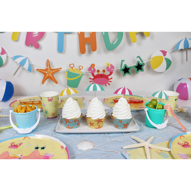 Beach Day Cupcake Toppers - Decorations - 2