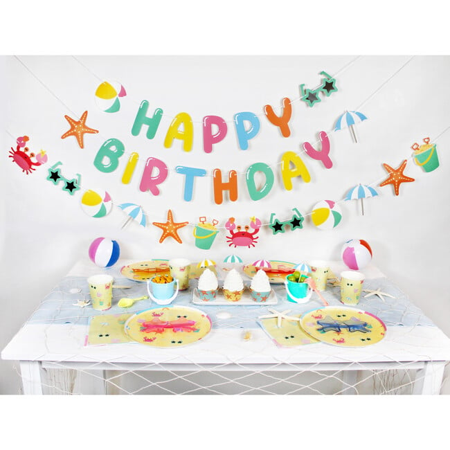 Beach Day Birthday Banner - Decorations - 2