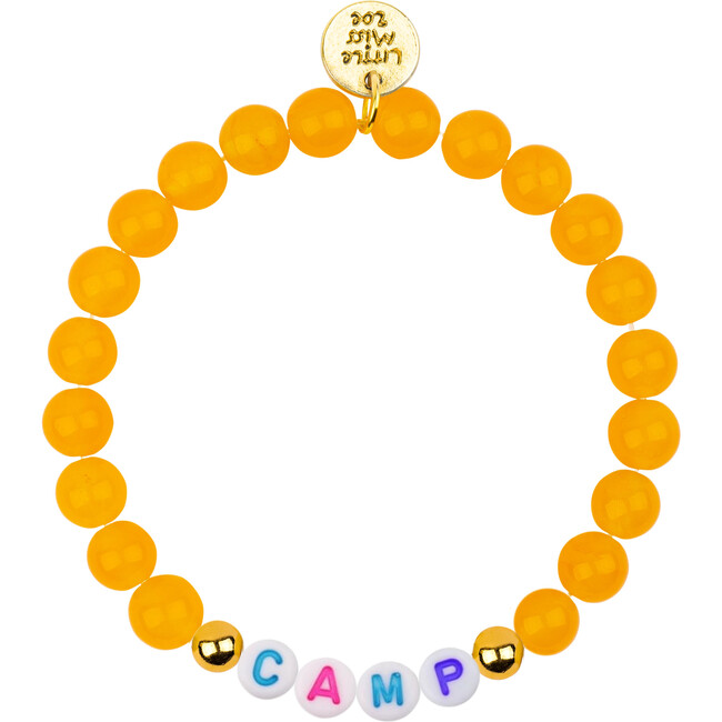 Customizable Camp Name Gemstone Bracelet, Yellow