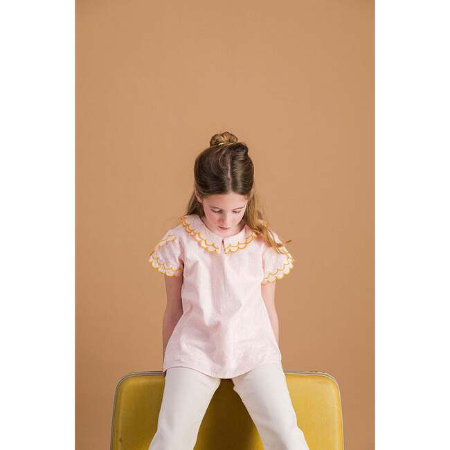 Girls Adèle Shirt, Pink - Blouses - 4