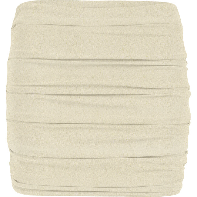 Women's Thea Ruched Mini Skirt, Sandstone Terry Sheen