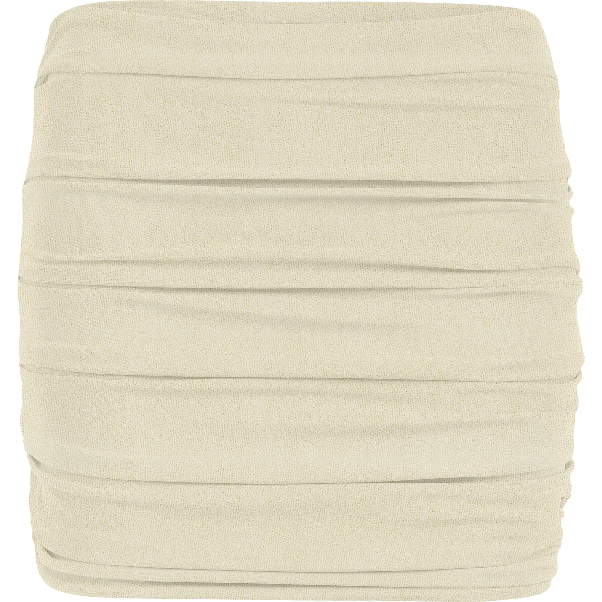 Women's Thea Ruched Mini Skirt, Sandstone Terry Sheen - Skirts - 1