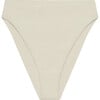 Women's Incline High Waist Bikini Bottom, Sandstone Terry Sheen - Two Pieces - 1 - thumbnail