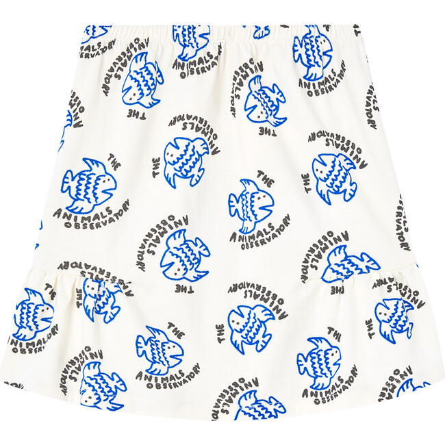 Slug Kids Print Regular Fit Skirt, White