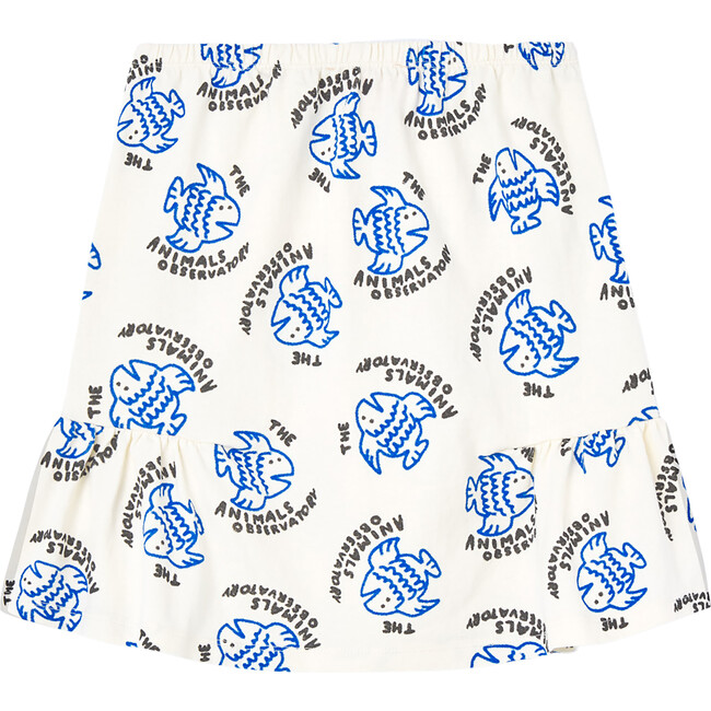 Slug Kids Print Regular Fit Skirt, White - Skirts - 2