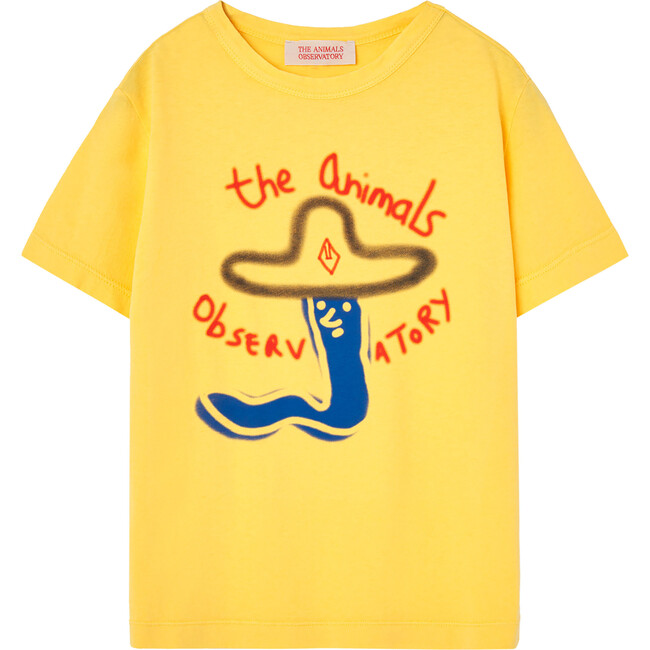 Rooster Kids Round Neck Regular Fit T-Shirt, Yellow