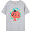 Rooster Kids Round Neck Regular Fit T-Shirt, Grey - T-Shirts - 1 - thumbnail