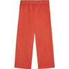 Elephant Kids Relaxed Fit Pants, Red - Pants - 2